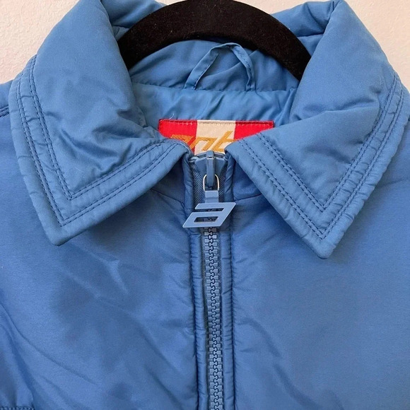 Anba of Austria VNTG 80s/90s size 14 Blue Puffer SKI Jacket Made in Austria - Picture 2 of 15